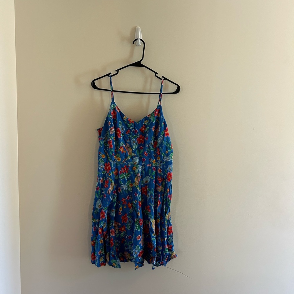 Old Navy Bird Floral Summer Mini Dress